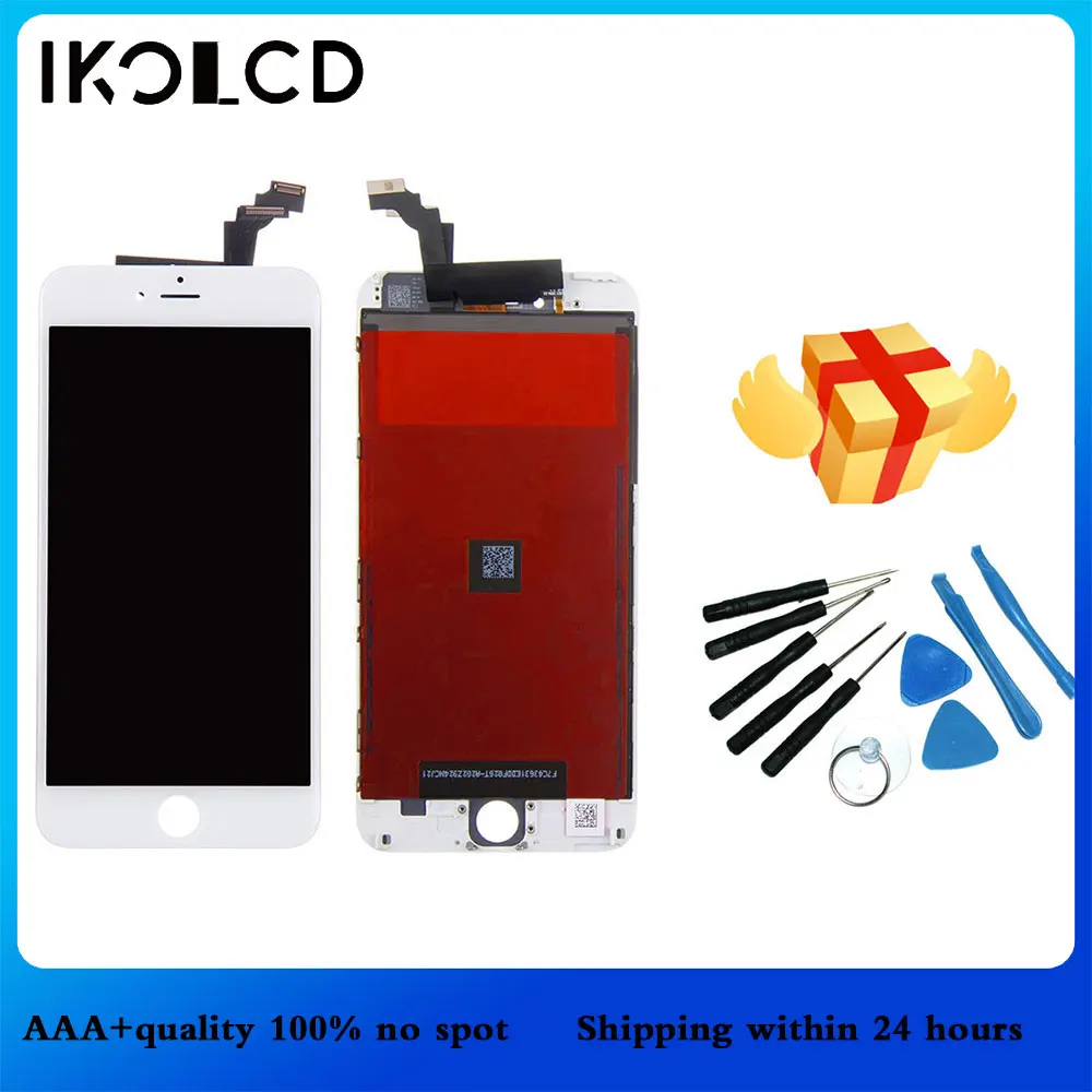 

10pcs/lot LCD For iphone 6 Display Screen Replacment LCD Touch Screen Digitizer Assembly With Free Repair Tool 100% Test LCD