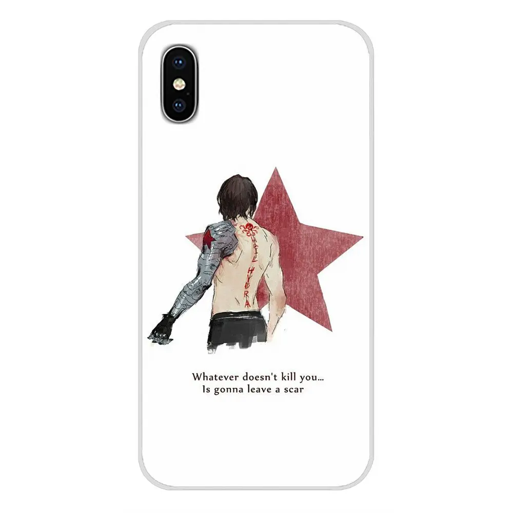 images 7 Мягкий чехол-сумка для Apple iPhone X XR XS 11Pro MAX 4S 5S 5C SE 6S 7 8 Plus ipod touch 5 6 captain america Civil War Winter Soldier - Цвет: images 7