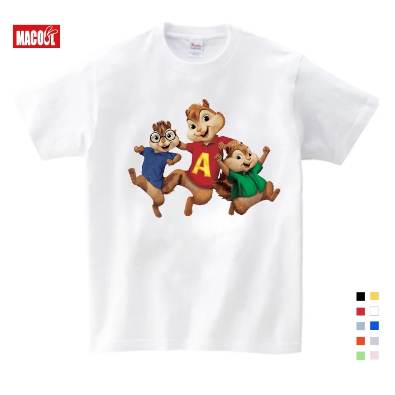 Girls Baby Suit New Alvin and The Chipmunks Boys T-shirt Girls T-shirts 3T-9T Costume Alvin Costume Kids Costume 3-12 Years