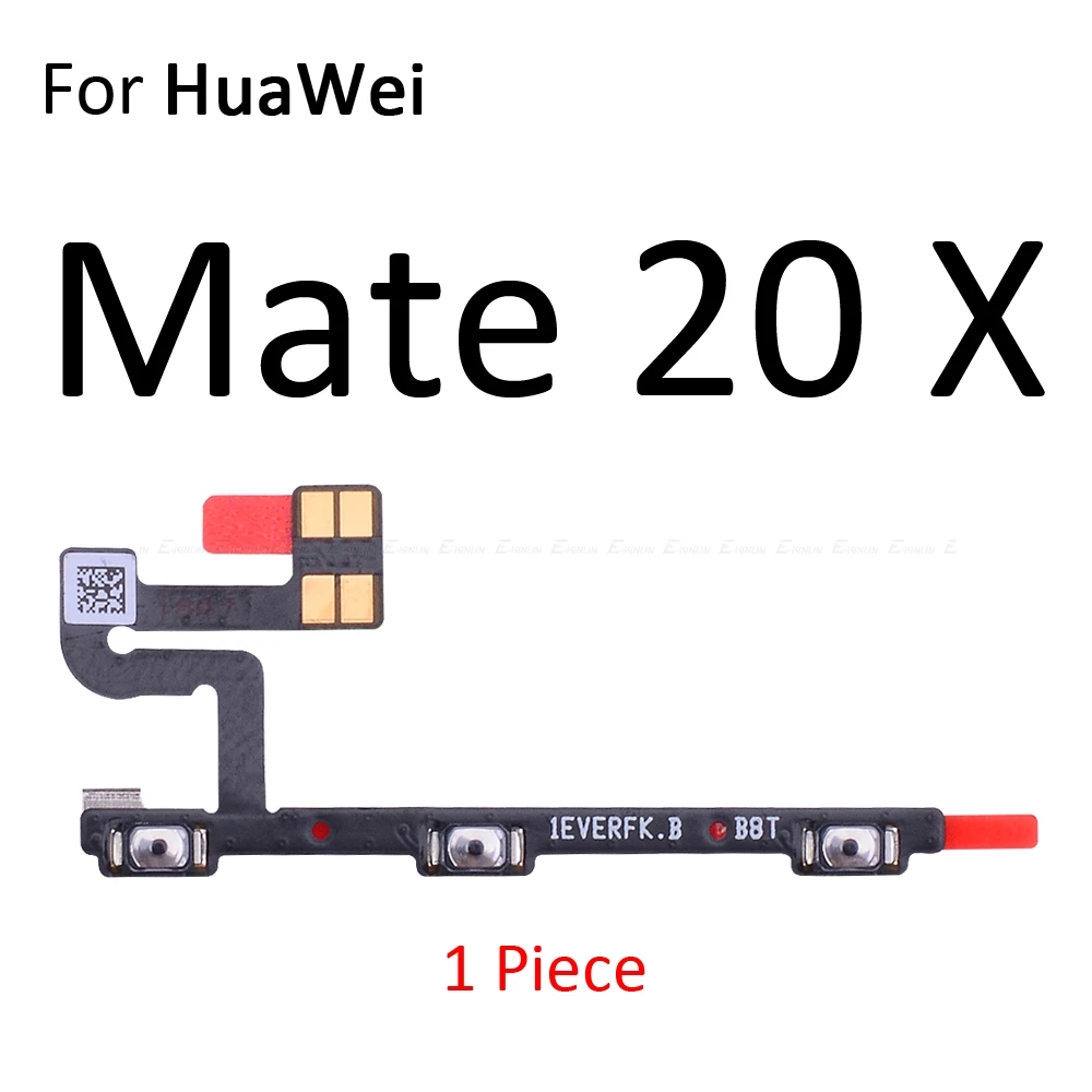 Переключатель питания Кнопка включения гибкий кабель лента для HuaWei Honor View 10 mate 20 X P20 Pro Lite 8X беззвучный ключ громкости тишины - Цвет: For Mate 20 X