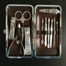 Yiwa 12 шт./компл. комплект ножниц для ногтей из нержавеющей стали профессиональный дизайн ногтей Инструменты для укладки маникюра Педикюр Комплект случайный цвет