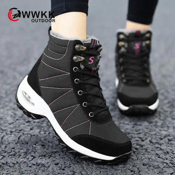 

WWKK Women Hiking Shoes Outdoor Sneakers Travel Winter Shoes Non-slip Breathable Waterproof Sports Work Shoes Female Trekking