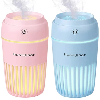 

2 Pcs Essential Oil Diffuser,300Ml Usb Ultrasonic Cool Mist Humidifier Auto Shut-Off and 7 Fascinating Led Night Lights for Baby
