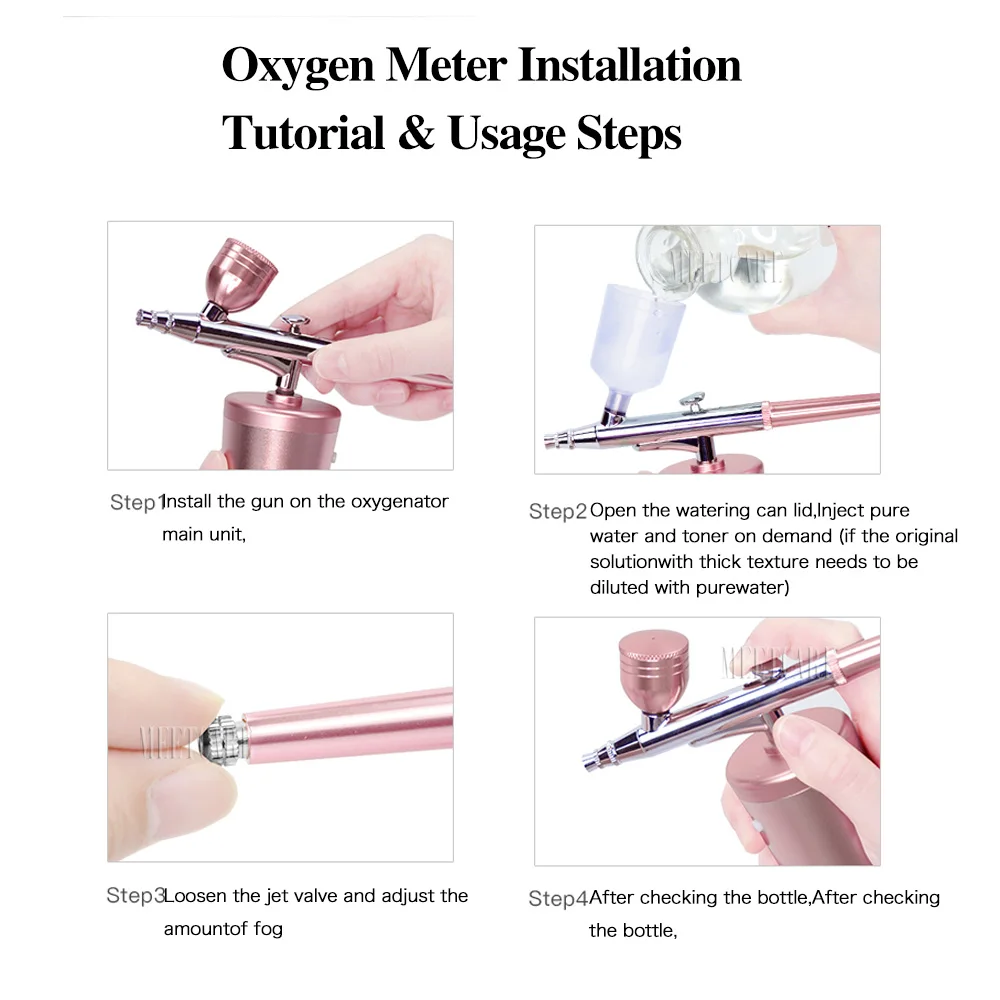 Oxygen Injection Facial Care Tools Humidifier Skin Care Hydration Home Use Beauty Devices Makeup Airbrush Nails Art Painting