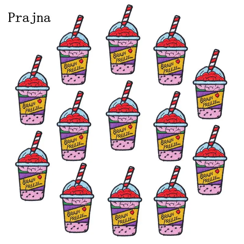 Патчи Prajna для напитков 10 шт. патчи одежды глажки Мультяшные аппликация сделай
