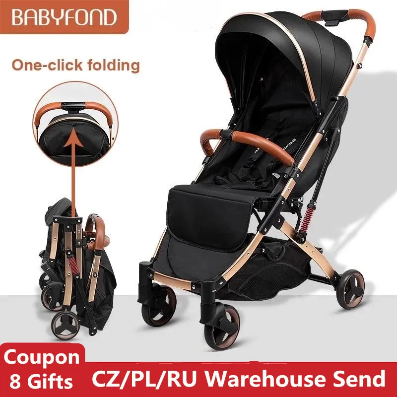 Babyfond 5.8 kg Light Stroller Portable Carriage Umbrella Baby Newborn Travelling Pram On Plane Suitable 4 Seasons Gift | Мать и ребенок