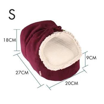 

Pet Cat Dog Princess Kennel Dog Bed Bed Nest Cute Slipper Design Small Dogs Warm House