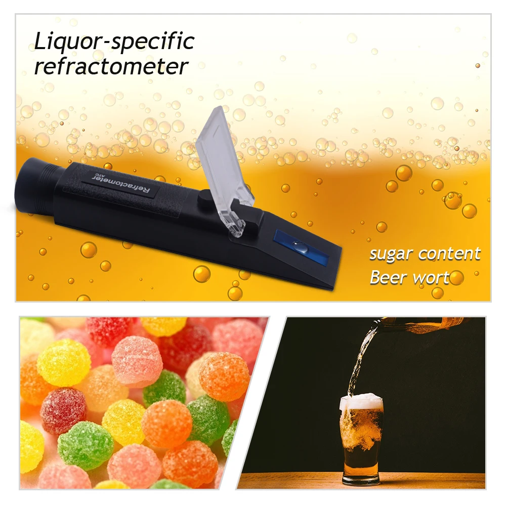 Ручной SG 1,000-1. 120 рефрактометр пива 0-32% по шкале Брикса эталонная температура 20C двойной шкала с коробкой для переноски