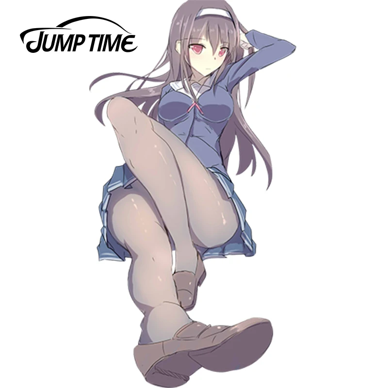 JumpTime 13 см x 6 9 автомобиль мотоциклетная наклейка Kasumigaoka Utaha милая девушка