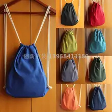 Зеленый хлопок сумка студенческая реклама луч шнурок рюкзак сумка