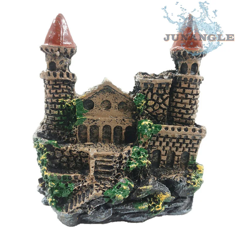 Miniature Castle Resin Crafts, Aquarium Landscaping and Viewing, Antique Simulation, Home Furnishings