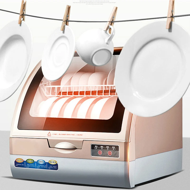 800 Вт Бытовая посудомоечная машина 70 градусов высокотемпературная стерилизация интеллектуальная сушильная посудомоечная машина