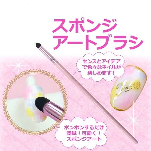 Двухсторонняя градиентная затеняющая ручка раскрашивающая Кисть Губка головка Стразы ручка для дизайна ногтей кисти пластины для штамповки ногтей узор