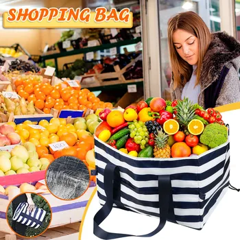 

Large Ice Pack Insulated Bag Reusable Shopping Bag Women Eco Friendly Folding Tote Bag Breast Milk Storage Bag Bento Bag 723