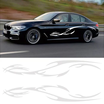 

Universal Car Wavy lines Stickers Full Auto Body Decals Vinyl Side Waterproof Self Adhesive Stickers