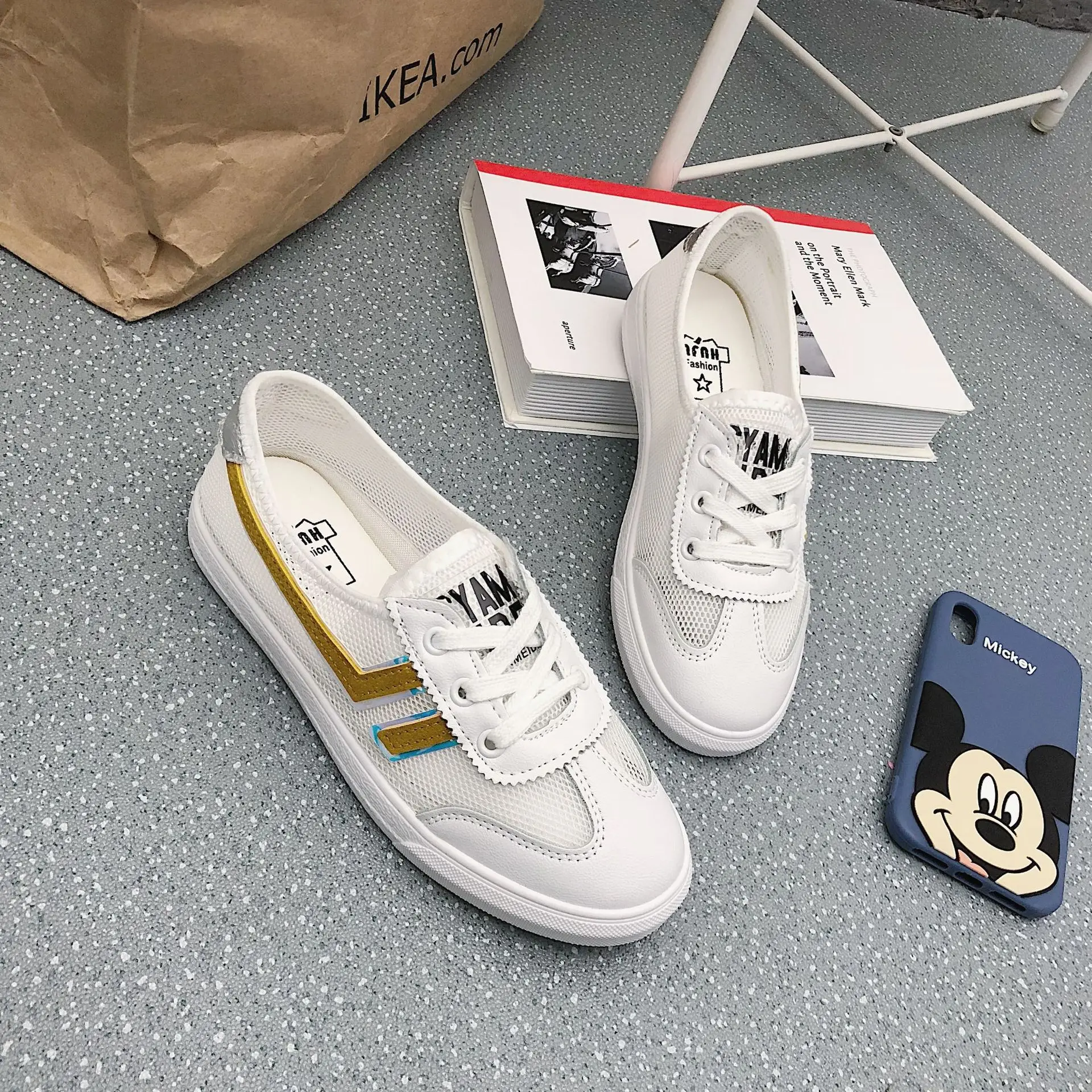 

White Shoes Women's Spring And Autumn 2019 New Style Base Korean-style Versatile WOMEN'S Shoes Sneakers Students Hong Ventilatio