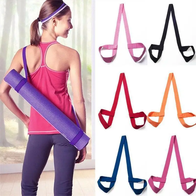 Yoga Adjustable Shoulder Strap Yoga Mat Band Carrier Shoulder Carry Belt Exercise Stretch Carry Sling Mat Strap