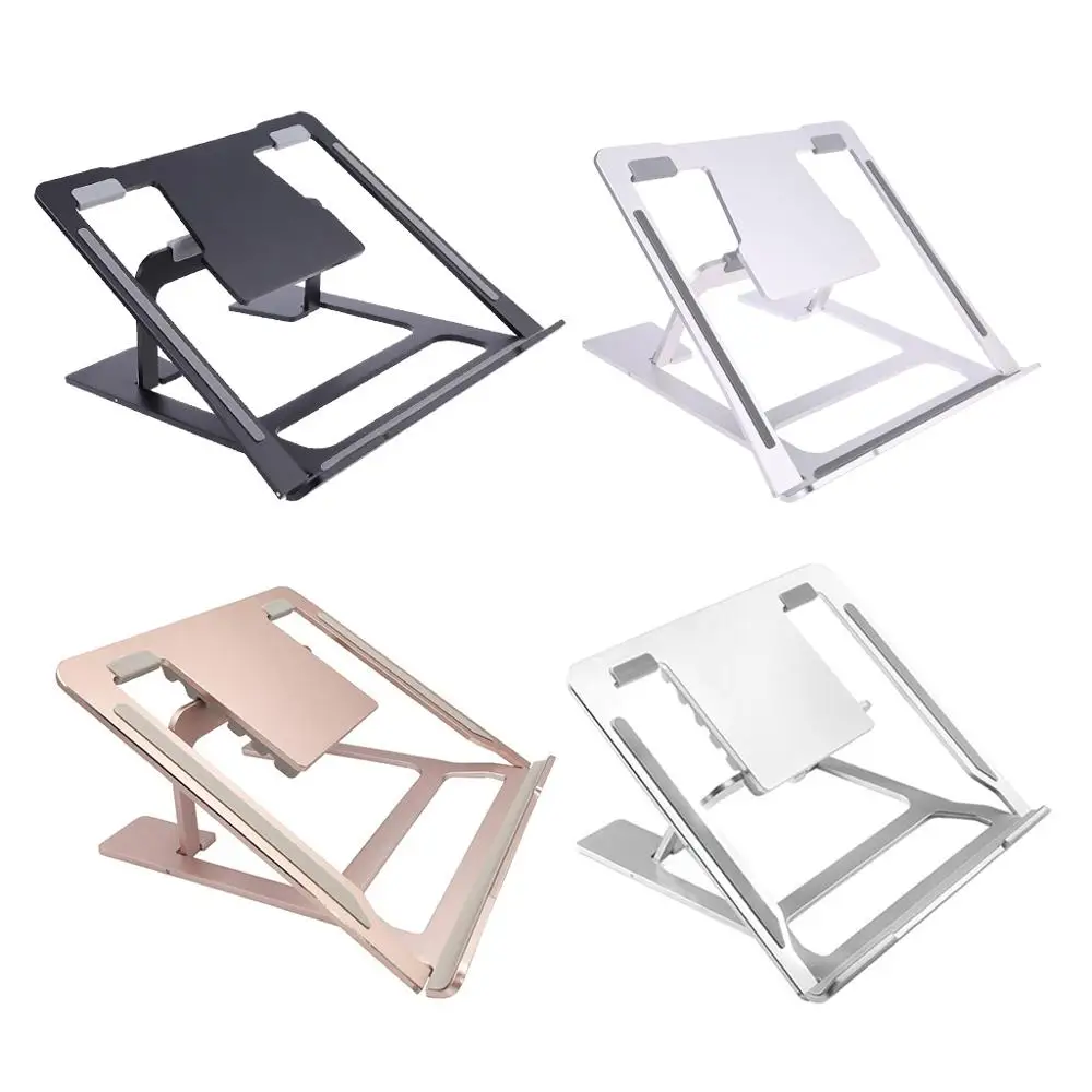 

6 Angle Adjustable Laptop Stand Ventilated Portable Ergonomic Notebook Riser Anti-Slip Aluminum Alloy Mount for Desktop MacBook