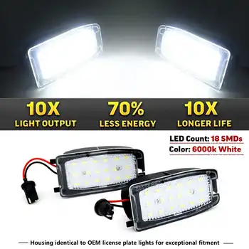 

2Pcs LED Side Mirror Puddle Lights Lamp CTZ500010 for Land Rover Range Rover Sport L322 Discovery Freelander 2 LR2 LR3 LR4