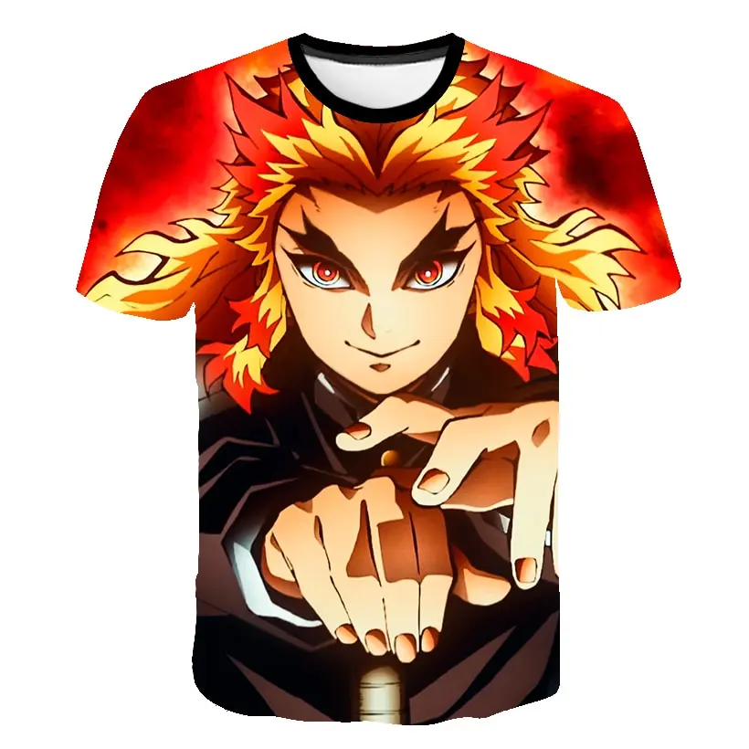 3D мужская футболка с принтом Демон убийца Забавные футболки призрак модная