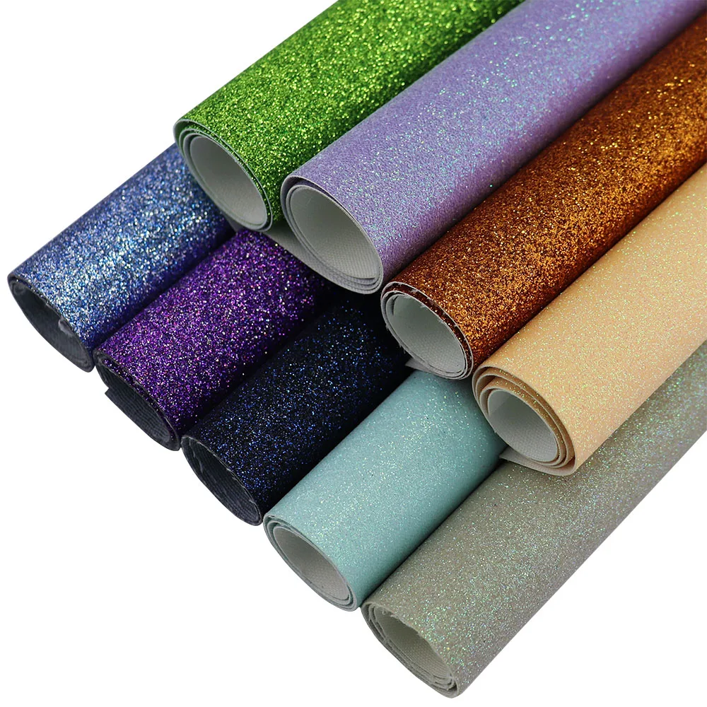 30x132cm Roll Mix Purple Fine Glitter Fabric Leahter For Wall Border  Wallpaper Use AY078