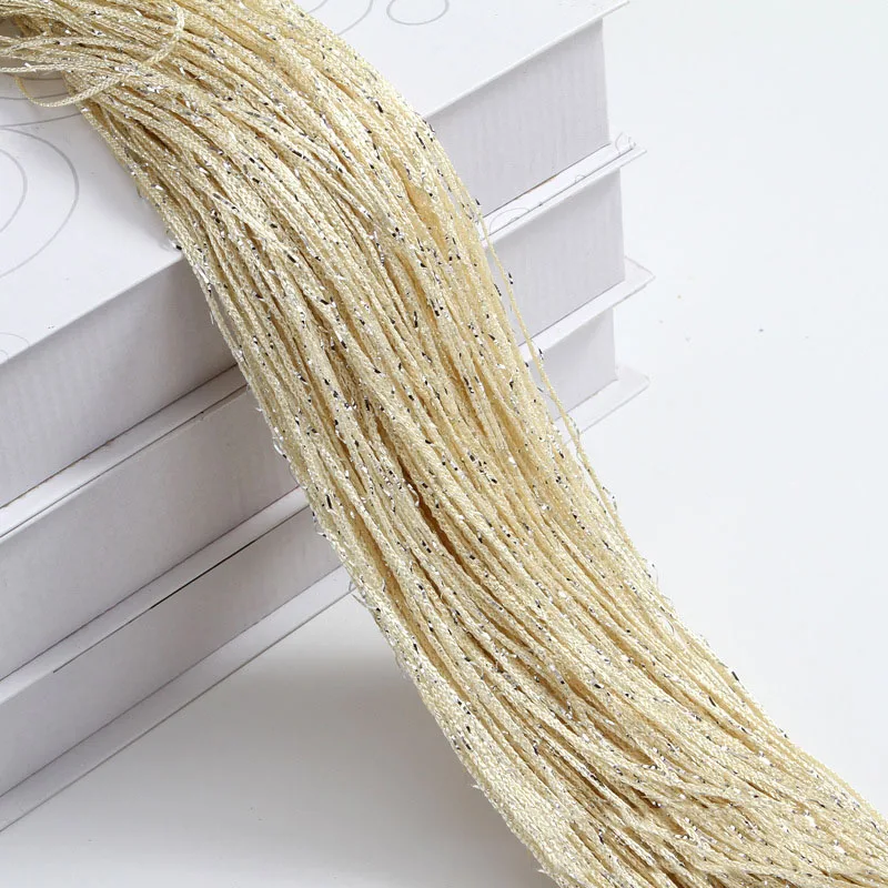 1x2m New Shiny Tassel Silver Line String Curtain Valance Living Room Divider Wedding DIY Home Decor 