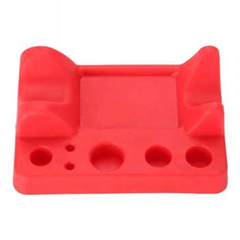 

Tattoo Pen Stand Non Toxic Permanent Microblading Accessories Durable Rack Makeup Silicone Red Mat Tool Ink Cup Hold Pigment