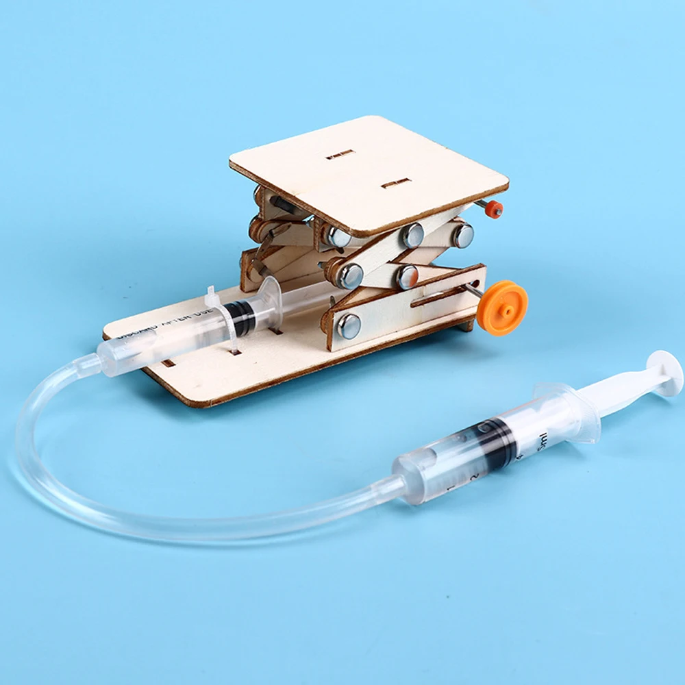 Kids DIY Science Toy Educational Scientific Experiment Kit Hydraulic Lift Table