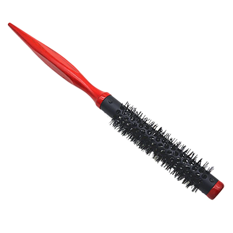 Nylon Hair Round Brush Roller Comb Form Handle For Diy Hairstyle Salon Hairdressing Round Hairbrush Comb
