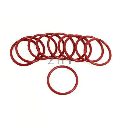 

10 x Flexible Soft Rubber O Ring Seal Washers Replacement Red 42mm x 3mm