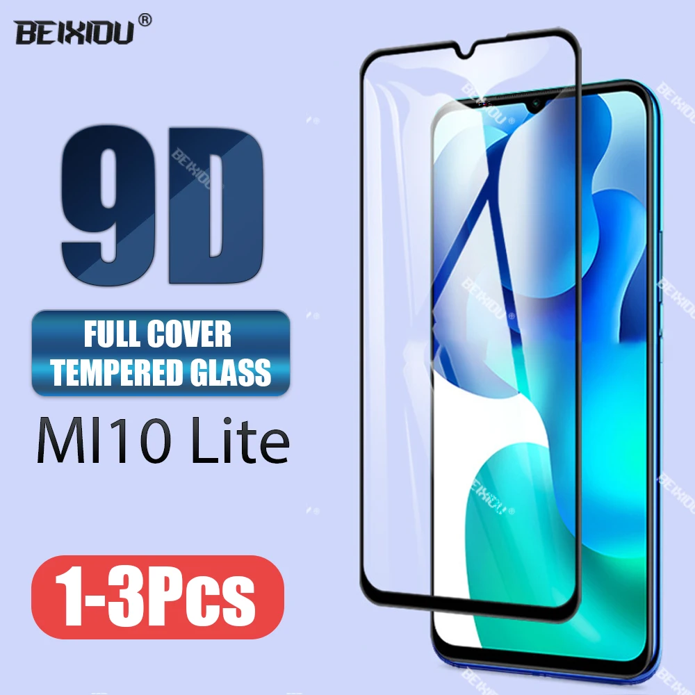 Новинка 9D закаленное стекло для Xiaomi Mi 10 Lite 5G полное покрытие защита экрана