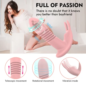 Wireless Remote Control G Spot Rotating Telescopic Clitoris Stimulator Couples Dildo Panties Vibrators Sex Shop for Women Adults 3