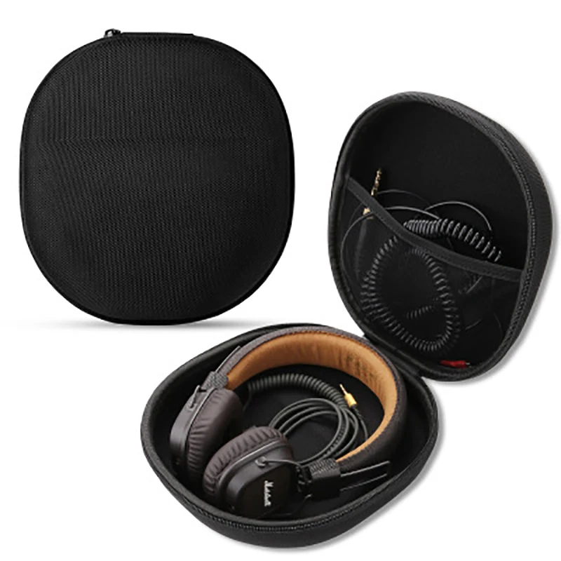 

Portable Headphone Storage Case Bag Waterproof Fiber Metal Zipper Hrad Storage Box Eva Travle For Sony For Beats Protective Box