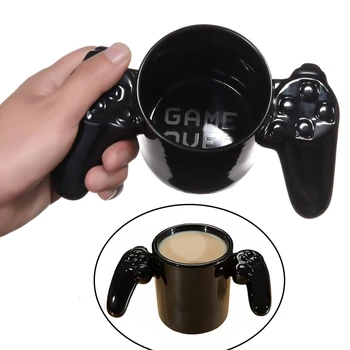 

Creative Game Over mugs Gamepad Coffee mug 3D Game Controller Handle Mug Ceramic Cup Milk Tea Mugs Gameboy Gamers'Gift Christmas