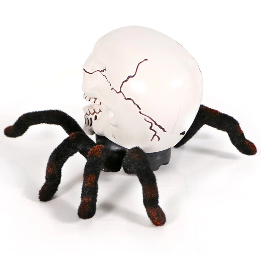 Gags& Practical Jokes Halloween kids toys Realistic Remote Control Skeleton Spider Terrifying Toy trick-playing prank toys