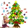 DIY Felt Christmas Tree New Year'S Door Wall Hanging Ornaments Artificial Tree Kids Toys Christmas Decoration For Home Party ► Photo 2/6