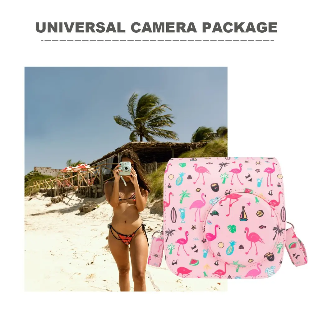 Совместимый Чехол из искусственной кожи для камеры Instax для Fujifilm Instax Mini 7s 7c мгновенная камера и Polaroid PIC-300 камера