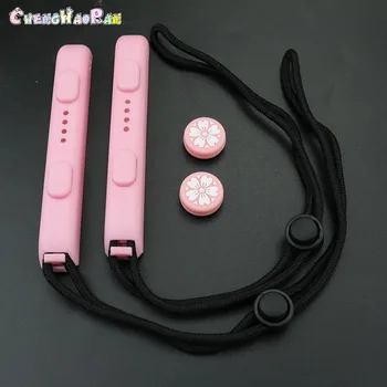 

2pcs Wrist Strap + 2pcs grips For Nintend Switch NS NX Joy-Con Controller Hand Rope Video Games Accessories for JoyCon Gamepad