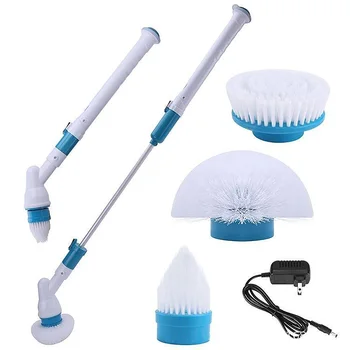 

Electric Spin Scrubber Turbo Scrub Cleaning Brush Cordless Chargeable Bathroom Cleaner with Extension Handle Adaptive Brush Tub