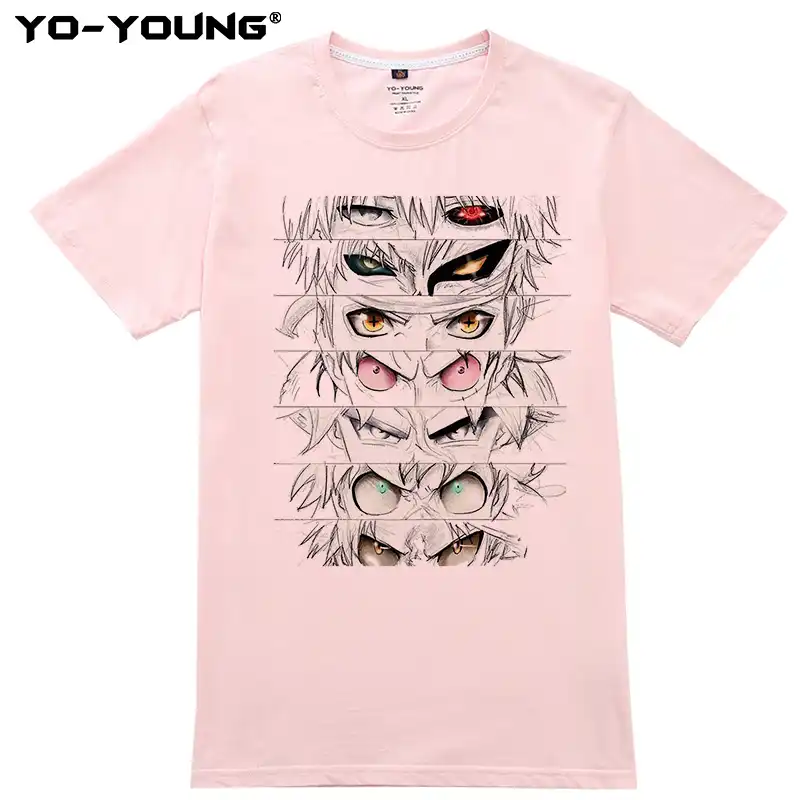 Anime Eyes T Shirts 100 Cotton T Shirts For Anime Fans Men Clothing Young Boy T Shirts Unisex Summer Steetwear Print On Demand Aliexpress
