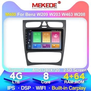 

2DIN Android 10.0 Car radio stereo DVD Player for Benz W203 W208 W209 W210 W463 Vito Viano with GPS BT USB 4+64G 2.5D IPS DSP