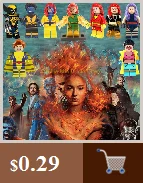 X-men Марвел Росомаха Жан Грей проф X Магнето Apocalypse Rogue Thanos строительные блоки игрушки для детей
