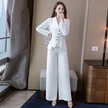 

Women's suit 2020 spring and autumn new women's temperament fashion wild small suit jacket two-piece set was thin casual clothes