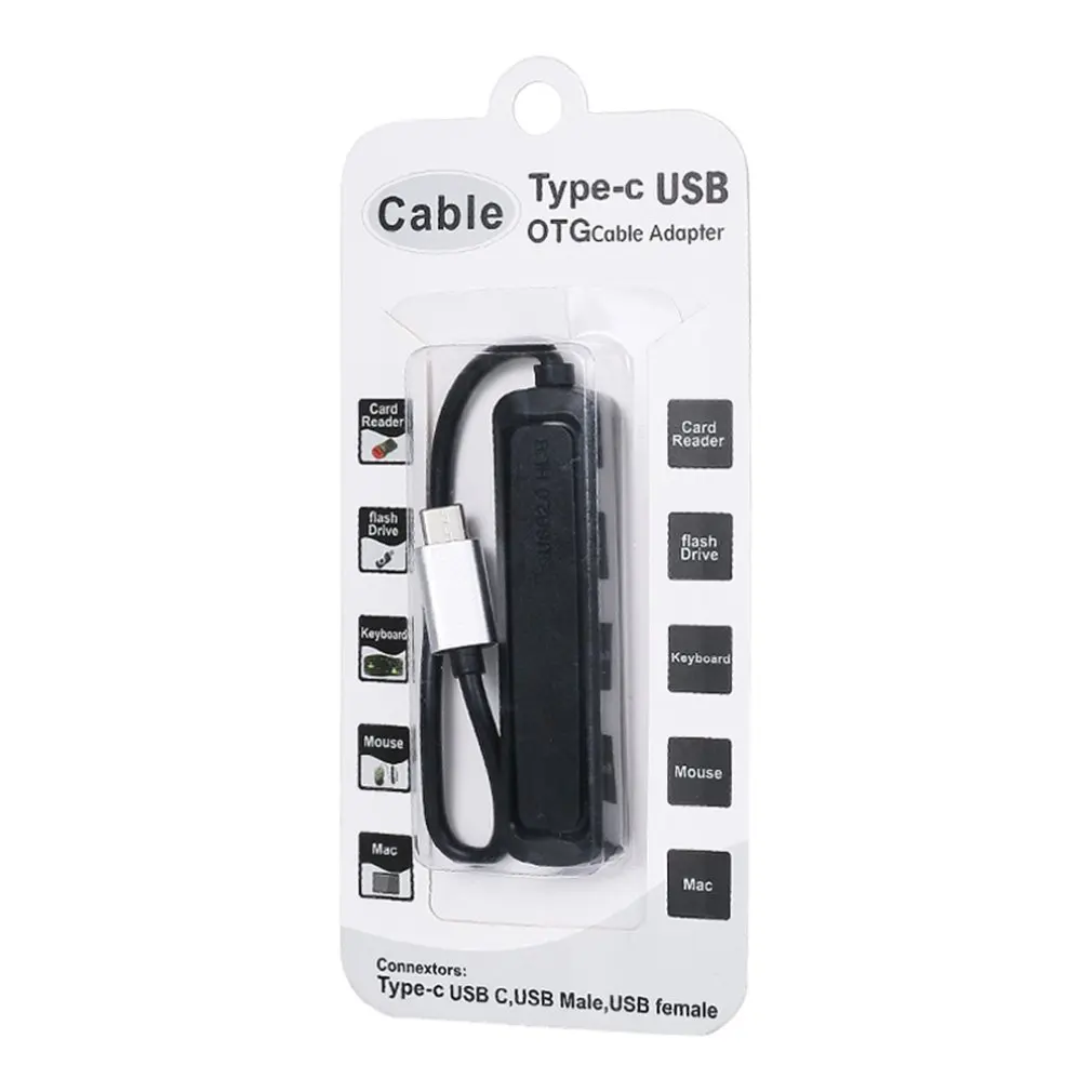 4 порта s USB 2 0 Настольный концентратор сплиттер мульти порт адаптер Micro и Type C вход