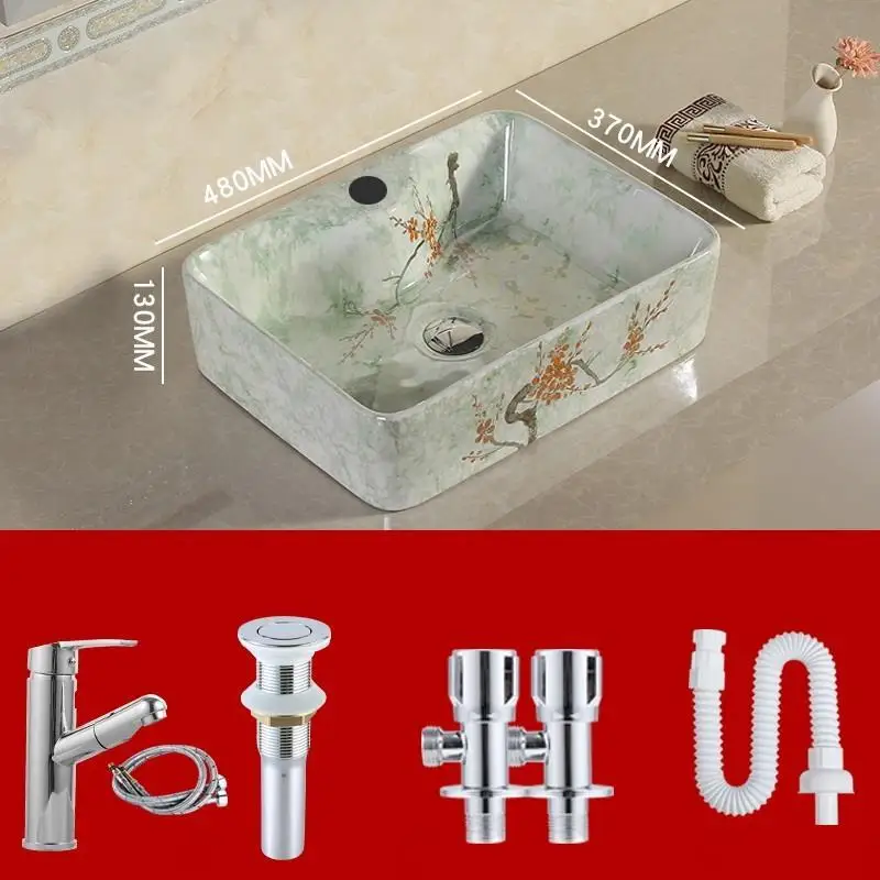 Appoggio туалетный столик Lavandino Bagno Waschtisch Sobre Encimera Wasbak Mano Salle De Bain Lavabo умывальник Pia Cuba Banheiro ванная раковина - Цвет: MODEL D