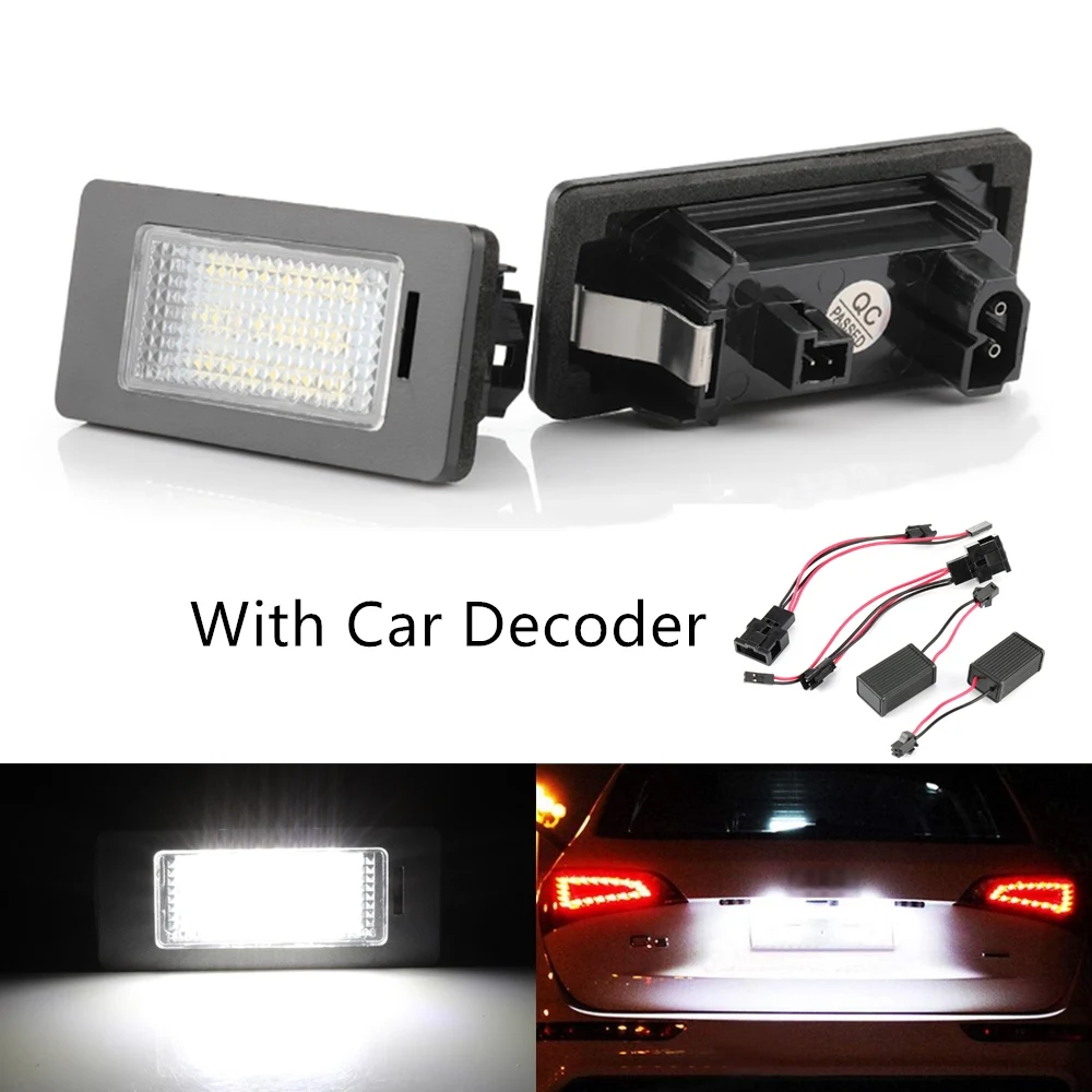 

2PCS Canbus Error Free LED License Plate Light for Audi A1 A3 / A4 S4 B8/ A5 S5 8T / A6 C7/4G / A7 4G / Q3 8U / Q5 8R / TT 8J