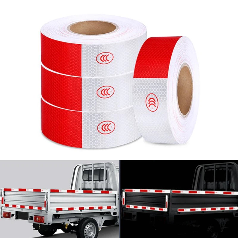 

50mm width Safety Reflective Strip Sticker Car-Styling Self Adhesive Warning Tape Automobile Motorcycle Film