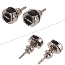 2 шт. фиксатор для гитарных ремней металлический защитный быстросъемный ремень с кнопками фиксатор серебристый для акустических электрогитар бас