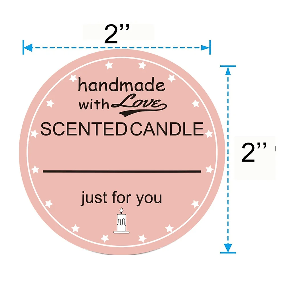 400pcs Candle Label , 2 Inch Candle Warning Stickers, Waterproof
