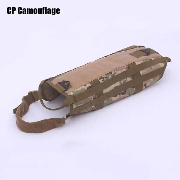 600D нейлон MOLLE Жилет для дрессировки собак Одежда тактический военный тренировочный жилет для охоты Прогулки Пешие прогулки Полицейская собака домашнее животное собака - Цвет: CP Camouflage